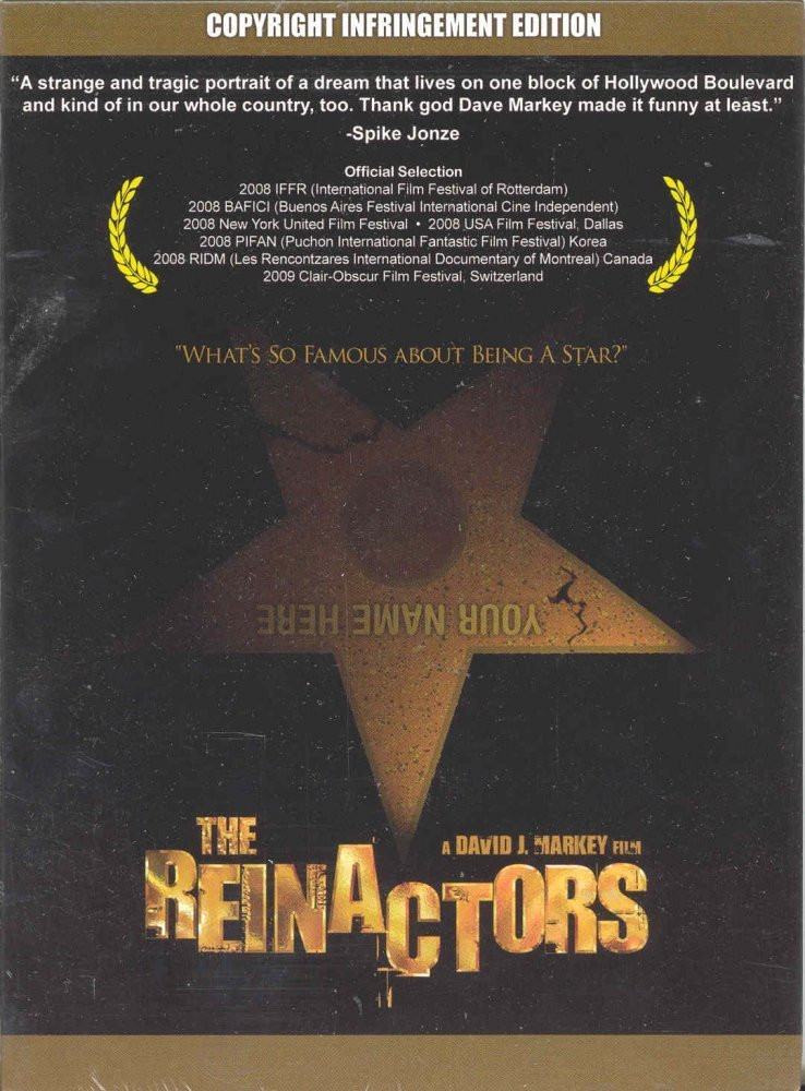 DVD cover for The Reinactors, a documentary directed by David J. Markey.