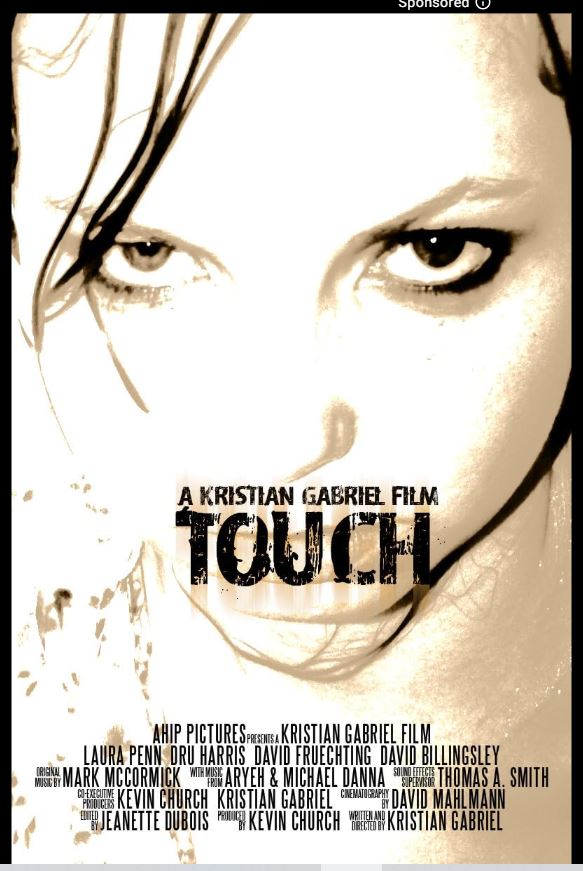 Artwork for Touch, a 2005 short film written and directed by Kristian Gabriel.